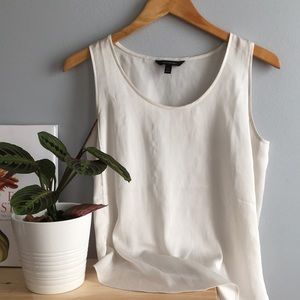 Banana republic silky white top